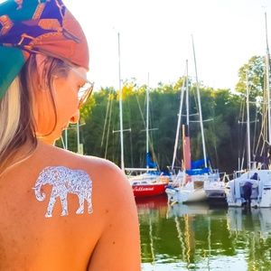 Set of Metallic Temporary Tattoos